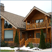 Custom Log Home Painting and Staining