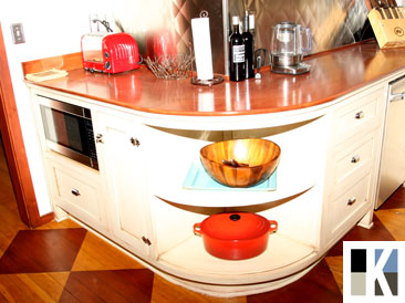 Painted and Stained Kitchen