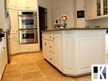 Painted and Stained Kitchen