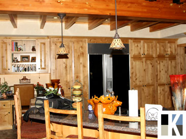 Painted and Stained Kitchen