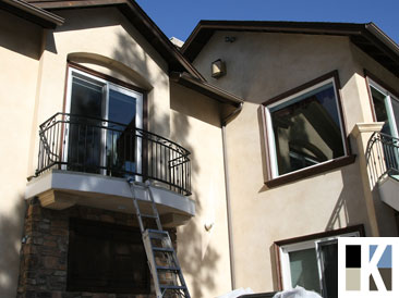 Stucco Painted House